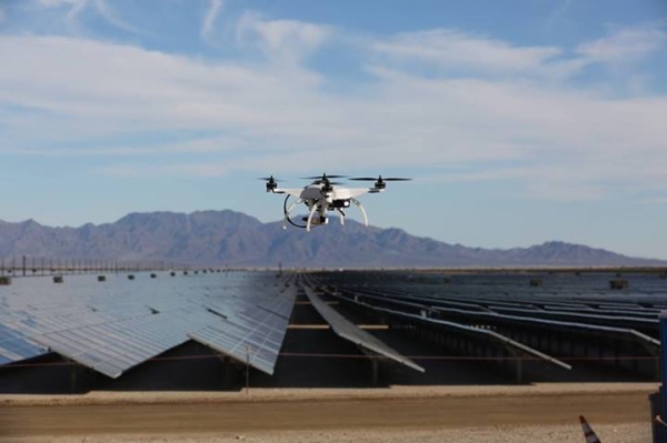 The inspection of solar farms with drones opens a new market for small unmanned aerial systems