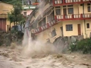 The devastating floods in India and a mathematical model for their prediction