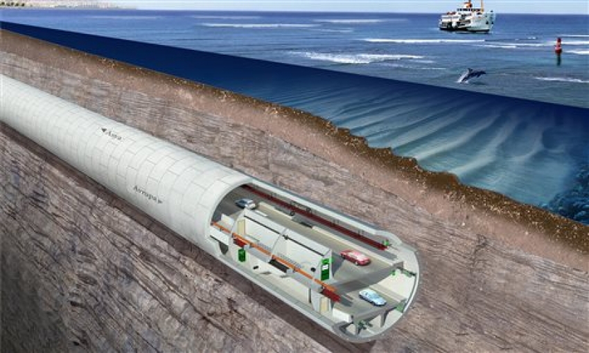 Video In 2016 the new undersea road tunnel in Istanbul