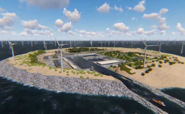 Αn artificial island which will generate wind energy for 80 million Europeans is planned to be built in the North Sea