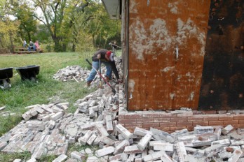 Sparks, Okla., in 2011. A series of shocks that year exceeding magnitude 5.0 caused millions of dollars in damage in the state.