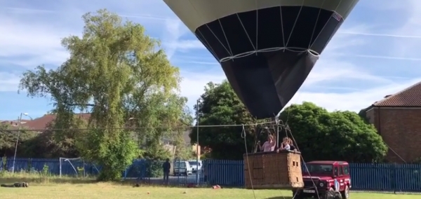 World’s first solar-powered hot air balloon teaches youngsters about renewable energy