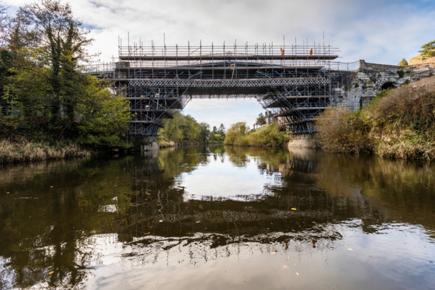 The restoration of the historic Iron Bridge