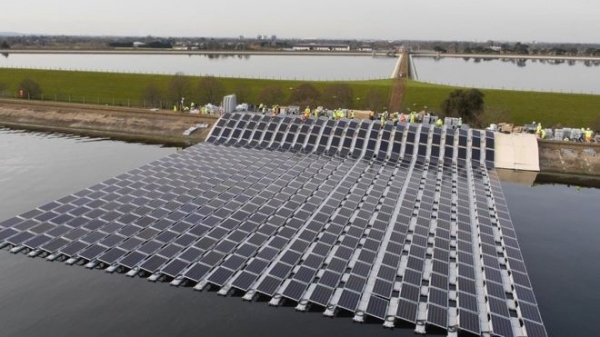 The giant floating solar farm on the outskirts of London has completed one year of operation