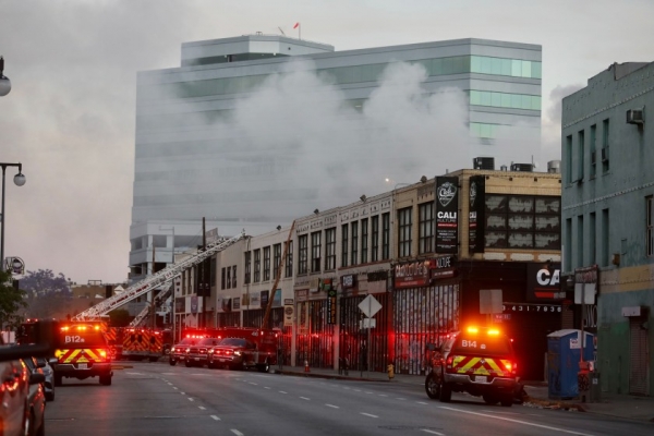Building explosion in Los Angeles