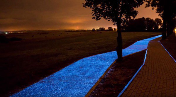 glow in the dark bike path2